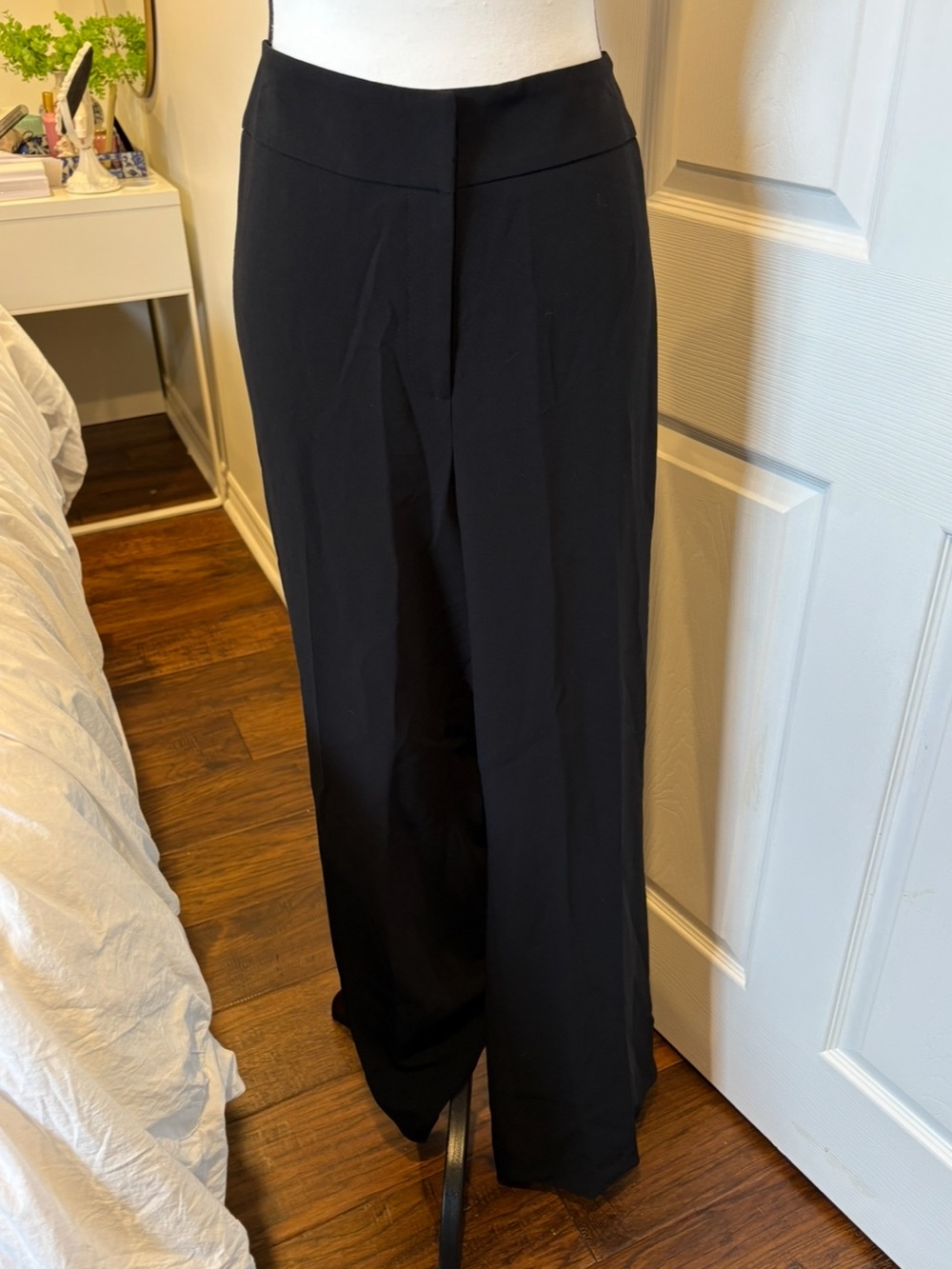 Louben Woman Black Wide Leg Career Pants Size 22W Made in Canada